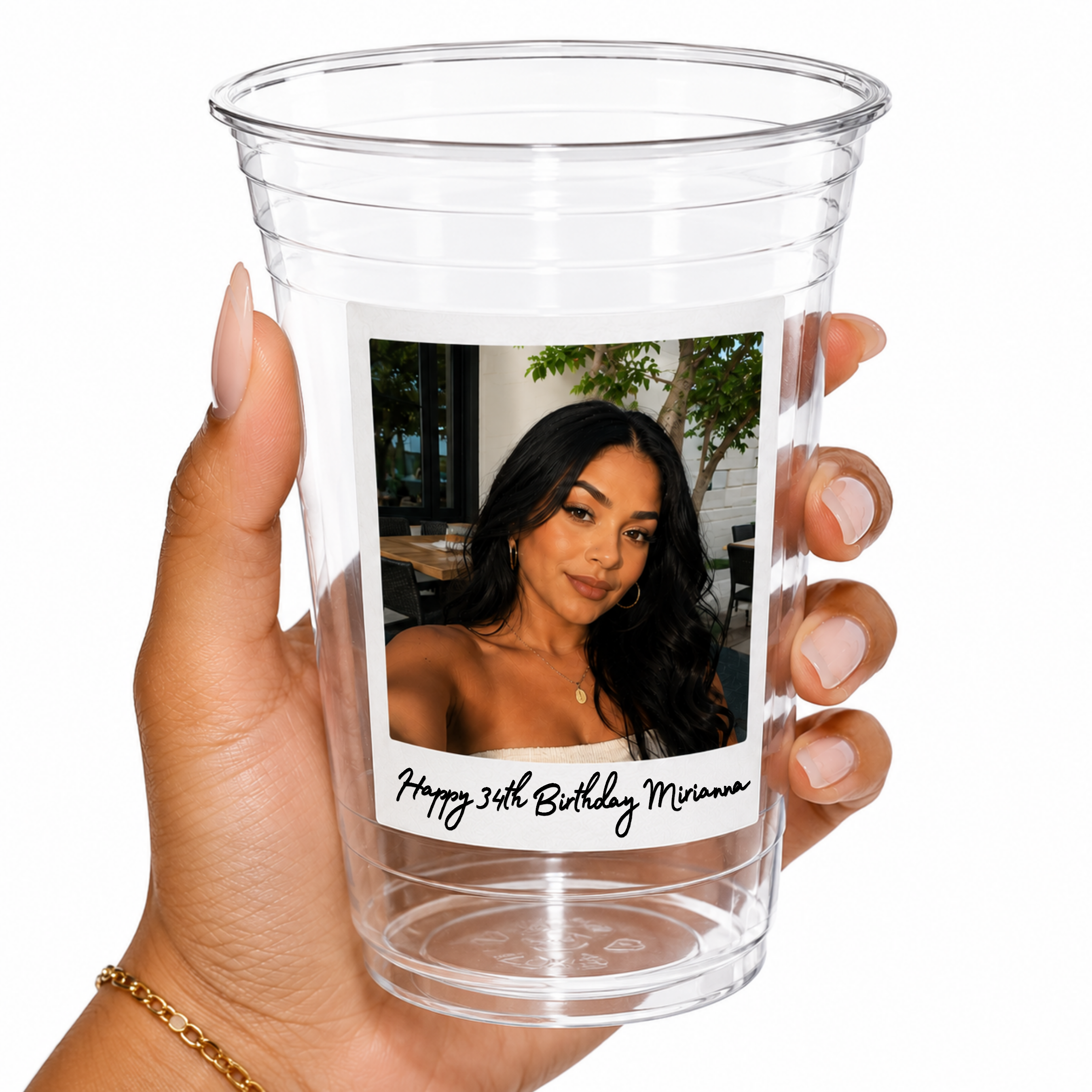 Custom Photo Party Cups | Personalized 16 oz Plastic Cups
