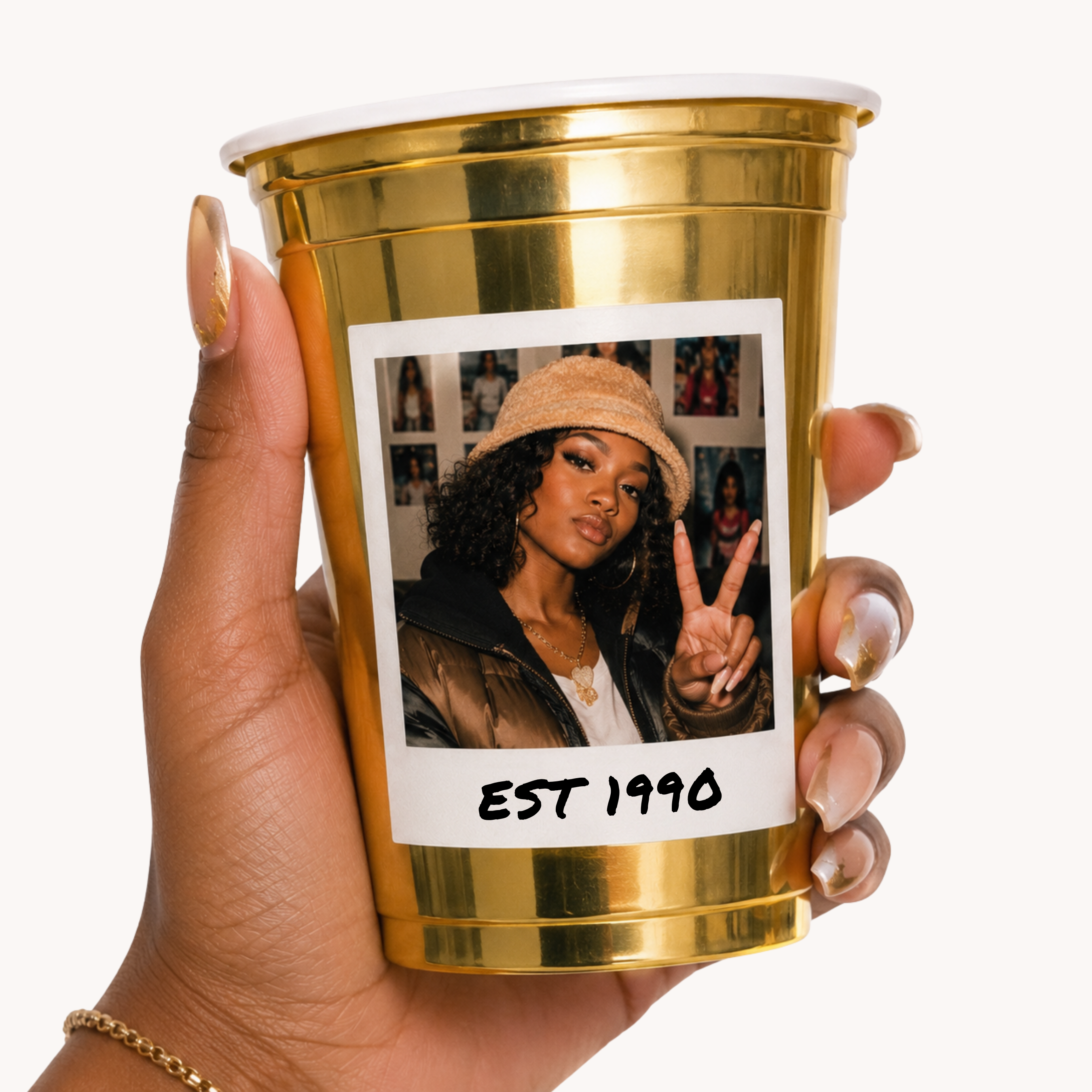 Custom Photo Party Cups | Personalized 16 oz Plastic Cups