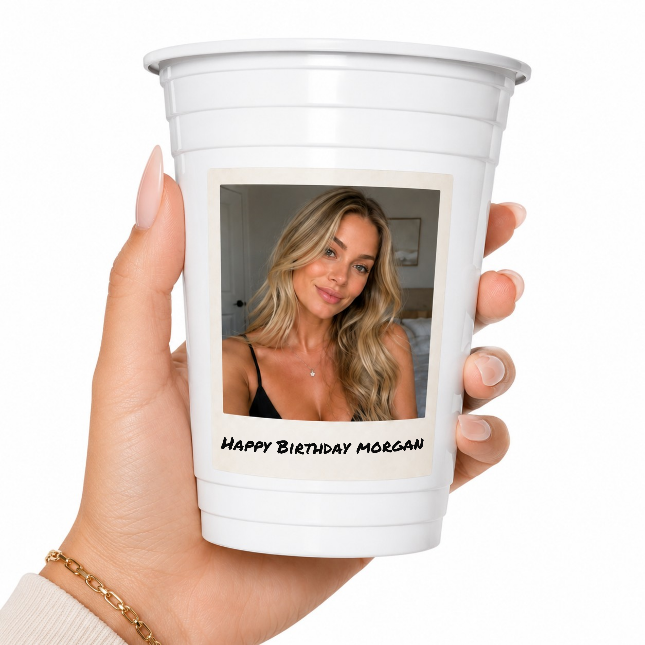 Custom Photo Party Cups | Personalized 16 oz Plastic Cups
